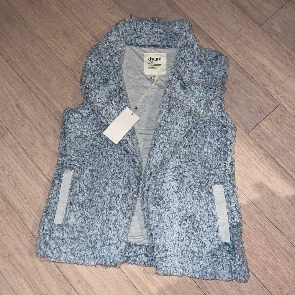 Baby Blue Sherpa Vest